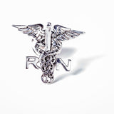 Physician Assistant Pin, silver medical symbol ,caduceus, staff of Hermes, Staff of Asclepius, PA sterling silver handmade