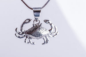 Mothers Day Gift, Silver Crab Necklace,  Cancer Zodiac sign