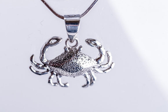 Mothers Day Gift, Silver Crab Necklace,  Cancer Zodiac sign