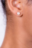 Pearl Earrings, wedding, bridal jewelry, real freshwater pearls, set in Sterling silver, June birthstone, white stud earring