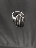 Mothers Day Gift, cowrie shell cuff bracelet,  Ammonite jewelry,  fossil nautilus, handmade golden spiral unique sterling statement bracelet