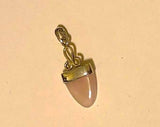 Mothers Day Gift, Rose Quartz necklace, arrow head shape, pink gemstone, cute for boho or blush wedding