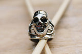 Skull Ring, sterling silver, skull men’s ring,skull engagement ring