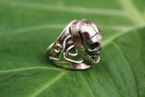 Mothers Day Gift, Skull Ring, sterling silver, skull men’s ring, skull engagement ring