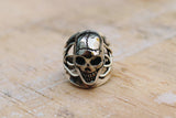Mothers Day Gift, Skull Ring, sterling silver, skull men’s ring, skull engagement ring