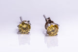 Pink Crystal earrings, sterling silver faceted studs, October birthstone gift, Breast Cancer survivor jewelry