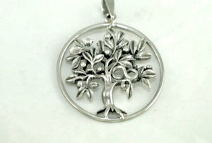 Tree of Life necklace, Silver Pendant with the infinity symbol, shanah Tova