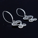 Mothers Day Gift for her, Silver heart necklace pendant Adinkra Sankofa afrocentric ancestor love learn from past meaningful