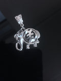 Silver Necklace, Elephant pendant, Star of David,  Jewish pendant, Gift for Hanukkah, purim