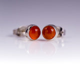 Carnelian stud earrings
