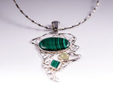 Light Green drop Earring, Sterling silver dangle earring with oval prehnite cabochon gemstone Moi Magazine