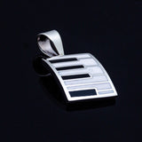 Mothers Day Gift, Silver Earrings Piano Key Dangle white and black handmade jewelry New Orleans recycled fun