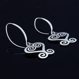 Heart earring, , Ghanaian Adinkra symbol jewelry, dainty, cute, sweet 16, gift for her, ancestor love