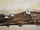 Mothers Day Gift, Silver Heart bracelet, Sankofa heart link bracelet,