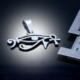 ankh Pendant,  unique music necklace, Egyptian symbols, bass clef gift,  eye of Ra, eye of horus, Goth gift, kemetic jewelry, thesilverman
