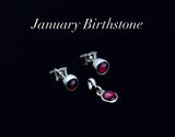 Amethyst charm and earrings set, Purple studs for flower girl,  gift for her, talisman grounding, February birthstone, crown chakra