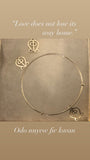 Gift for long distance relationship, Jewelry for eternal love, Adinkra symbol earring and charm,