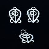 Love theme charm, Adinkra symbol for infinite love, jewelry for relationships, anniversary gift, couples gift ideas, Odo Nnyew Fie Kwan