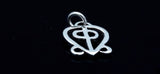 Love theme charm, Adinkra symbol for infinite love, jewelry for relationships, anniversary gift, couples gift ideas, Odo Nnyew Fie Kwan