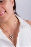 Jewelry for Free Spirit, Gift set for free thinker, nonconformist, independent, A Chester Allen, unique, human like, necklace and earrings