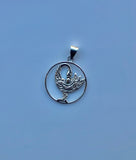 Sankofa bird necklace, Sterling silver handmade gift for remembering to honor elders, ancestors, Black history month gift, Valentines Day