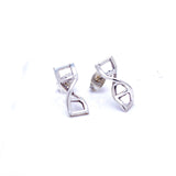 DNA earrings, Double Helix stud earrings, Science inspired handmade jewelry gift