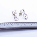 DNA earrings, Double Helix stud earrings, Science inspired handmade jewelry gift