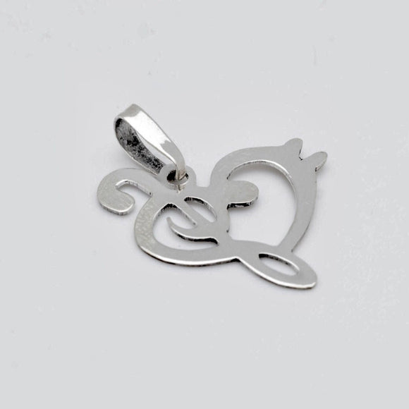 Music jewelry gift, Dj pendant, Bass and treble clef Heart, Music Lover necklace,  Radio industry Gift