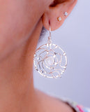 Moonstone drop earrings, stone of New beginnings