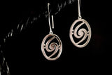 Music note earrings, Unique drop earrings, gift for bass player, Rhythm section, Holdin it Down, Bass clef jewelry