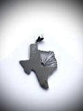 Gift for Texan, Texas Necklace, Silver Texas state pendant, Deep in the heart of Texas