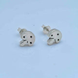 Mushroom stud earrings, Birthday gift for her