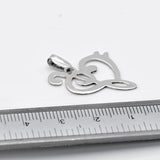 Music jewelry gift, Dj pendant, Bass and treble clef Heart, Music Lover necklace,  Radio industry Gift