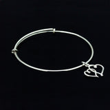 Heart charm bracelet, key to her heart, Valentines Day Gift