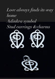 Heart charm bracelet, hearts intertwined,