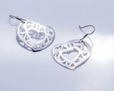 Unique Heart earrings, your heart in mine, sacred geometry, heart jewelry, Valentines day gift