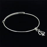 Heart charm bracelet, cupids arrow charm, Valentines Day Gift