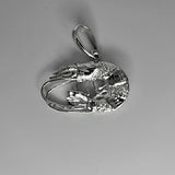 Shrimp necklace, Gulf coast gift, silver prawn pendant