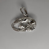 Shrimp necklace, Gulf coast gift, silver prawn pendant