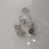 Silver black necklace, birthday gift, Gift for biologist