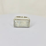 Moonstone ring,  sterling silver handmade unique unisex statement jewelry, mens moonstone ring, gift for boyfriend, Leo