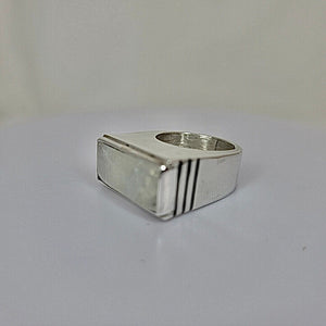 Moonstone ring,  sterling silver handmade unique unisex statement jewelry, mens moonstone ring, gift for boyfriend, Leo