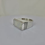 Moonstone ring,  sterling silver handmade unique unisex statement jewelry, mens moonstone ring, gift for boyfriend, Leo