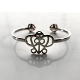 Love theme bracelet, Adinkra symbol love, 45 rpm adaptor jewelry, relationships, anniversary gift, couples gift ideas, Odo Nnyew Fie Kwan
