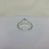 Star of David silver ring, minimalist ring