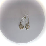 Gye Nyame drop earrings,  adinkra symbol jewelry gift, Ghana cultural gift, God first, small silver earrings