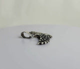 Silver Eagle necklace,  soaring bird of prey, handmade gift