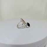 Genuine sapphire ring, September birthstone, gift for 45th anniversary,  Handmade blue solitaire set in sterling silver