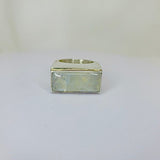 Moonstone ring,  sterling silver handmade unique unisex statement jewelry, mens moonstone ring, gift for boyfriend, Leo