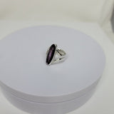 Amethyst ring, sterling silver ring size 6, February birthstone, 6th wedding anniversary gift,